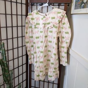 Lisasaysgah! Sheep mini dress with oversized peter pan collar